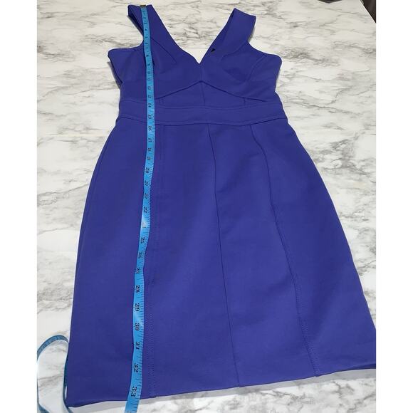 Ted Baker Dress Womens Size 0 Blue Bodycon Cocktail Mini Body Shaping Fitted - Picture 9 of 13